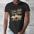 Love God Drink Coffee Read Books Christian Tee Men's V-Neck T-Shirt