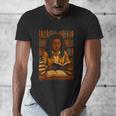Melanin Girl Locs Book Lover Librarian Teacher Student Men's V-Neck T-Shirt