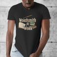 Wordsmith At Work Vintage Writer & Author Pen Book Lover Men's V-Neck T-Shirt