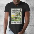 Moby Dick Book Cover Illustration Men's V-Neck T-Shirt Moby Dick Book Cover Illustration Men's V-Neck T-Shirt