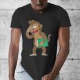 Monkey With a Book Men's V-Neck T-Shirt