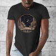 Moon Book Bookshelf Library Coffee Cup Star Stars Pattern Men's V-Neck T-Shirt Moon Book Bookshelf Library Coffee Cup Star Stars Pattern Men's V-Neck T-Shirt