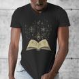 Mystic Astral Lunar Celestial Witch Spell Book Men's V-Neck T-Shirt