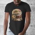 Nerdy Bearded Dragon Glasses Book Reading Men's V-Neck T-Shirt Nerdy Bearded Dragon Glasses Book Reading Men's V-Neck T-Shirt