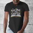 New Year New Chapter Happy New Year 2025 Book Men's V-Neck T-Shirt