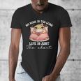 No Book Is Too Long Life Is Just Too Short Book Reading Book Men's V-Neck T-Shirt