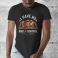 I Have No Shelf Control Book Lover Reading Humor Quote Men's V-Neck T-Shirt