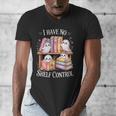 I Have No Shelf Control Ghost Reading Books Pun Men's V-Neck T-Shirt I Have No Shelf Control Ghost Reading Books Pun Men's V-Neck T-Shirt