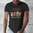 North Pole Readers Book Club Reading Book Christmas Men's V-Neck T-Shirt