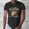 Not Hoarding If It's Books Reader Book Nerd Book Reading Men's V-Neck T-Shirt