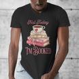 Not Today I'm Booked Book Lover Book Stack Coquette Bow Men's V-Neck T-Shirt