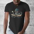Octopus Reading Book Coffee Book Lover Bookworm Nerd Men's V-Neck T-Shirt Octopus Reading Book Coffee Book Lover Bookworm Nerd Men's V-Neck T-Shirt