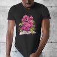 Orchids Flowers Book Floral Men's V-Neck T-Shirt