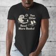 You Otter Read More Books Cute Otter Book Lover Men's V-Neck T-Shirt