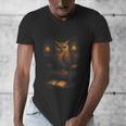 Owl Library Books Wisdom Reading Vintage Scholar Men's V-Neck T-Shirt