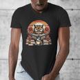 Owl Reading Books Book Library Bookworm Men's V-Neck T-Shirt