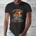 Paperbacks And Pool Days Flamingo Reading Summer Vibes Books Men's V-Neck T-Shirt Paperbacks And Pool Days Flamingo Reading Summer Vibes Books Men's V-Neck T-Shirt