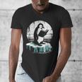 Penguin Reading A Book Vintage Graphic Bookworm Lover Men's V-Neck T-Shirt Penguin Reading A Book Vintage Graphic Bookworm Lover Men's V-Neck T-Shirt