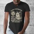 Persian Cat Persian Cats Persian Cats And Books For Men Women Kids Men's V-Neck T-Shirt Persian Cat Persian Cats Persian Cats And Books For Men Women Kids Men's V-Neck T-Shirt