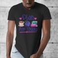 Plan For Today Coffee Yarn Books Sewing Knitter Knitting Men's V-Neck T-Shirt