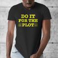 Do It For The PLOT Writer Author Book Journalist Meme Men's V-Neck T-Shirt