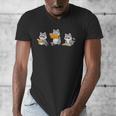 Raccoons Reading Books Raccoon Bookish Bookworm Raccoon Book Men's V-Neck T-Shirt Raccoons Reading Books Raccoon Bookish Bookworm Raccoon Book Men's V-Neck T-Shirt