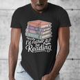 Rather Be Reading Book Lover Stack Men's V-Neck T-Shirt