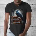 Raven On A Stack Of Books Wisdom Of Odin Men's V-Neck T-Shirt Raven On A Stack Of Books Wisdom Of Odin Men's V-Neck T-Shirt