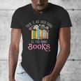 There Is No Such Thing As Too Many Books Reading Bookworm Men's V-Neck T-Shirt