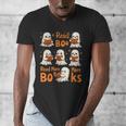 Read Boo KS Read More Bo KS Cute Ghost Reading Book Men's V-Neck T-Shirt