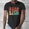 Read A Book Bruh Read Reading Librarian Boys Teen Kids Men's V-Neck T-Shirt Read A Book Bruh Read Reading Librarian Boys Teen Kids Men's V-Neck T-Shirt