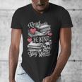 Read Books Be Kind Stay Weird Skeleton Heart Reading Alt Men's V-Neck T-Shirt