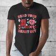 Read Your Heart Out Valentine Teacher Book Lover Men's V-Neck T-Shirt
