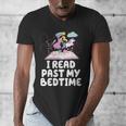 I Read Past My Bedtime Reading Unicorn Book Lover Men's V-Neck T-Shirt I Read Past My Bedtime Reading Unicorn Book Lover Men's V-Neck T-Shirt