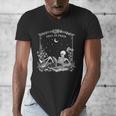 Read In Peace Skeleton Reading Book Halloween Bookish Men's V-Neck T-Shirt Read In Peace Skeleton Reading Book Halloween Bookish Men's V-Neck T-Shirt