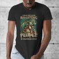 I Read Because Roasting People Is Frowned Upon Dragon Book Men's V-Neck T-Shirt