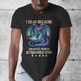 I Read Because Roasting People Is Frowned Upon Dragons Books Men's V-Neck T-Shirt