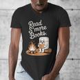 Read S'More Books Camping Outdoors Reading Campfire Smores Men's V-Neck T-Shirt Read S'More Books Camping Outdoors Reading Campfire Smores Men's V-Neck T-Shirt