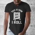 Reader Librarian Library This Is How I Roll Book Cart Meme Men's V-Neck T-Shirt Reader Librarian Library This Is How I Roll Book Cart Meme Men's V-Neck T-Shirt