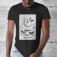 The Reader Tarot Card Bookworm Books Lover Dragon Librarians Men's V-Neck T-Shirt The Reader Tarot Card Bookworm Books Lover Dragon Librarians Men's V-Neck T-Shirt