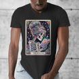 The Reader Tarot Card Women Book Lover Librarian Read Men's V-Neck T-Shirt The Reader Tarot Card Women Book Lover Librarian Read Men's V-Neck T-Shirt