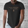 A Reader Without Their Book Is Tragedy Book Reading Dragon Men's V-Neck T-Shirt A Reader Without Their Book Is Tragedy Book Reading Dragon Men's V-Neck T-Shirt