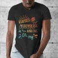 Readers Books Lovers BFF Books Club Paranormal Romance Reading Book Vampires Werewolves & Fae -Adults Short Sleeve Men's V-Neck T-Shirt