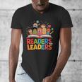 Readers Are Leaders Motivational Reading Book Quote Men's V-Neck T-Shirt Readers Are Leaders Motivational Reading Book Quote Men's V-Neck T-Shirt