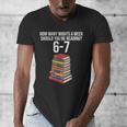Reading Book Teacher 67 Six Seven Meme Men's V-Neck T-Shirt Reading Book Teacher 67 Six Seven Meme Men's V-Neck T-Shirt