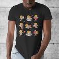 Reading Cupids Books Valentine's Day Teachers Book Lovers Men's V-Neck T-Shirt