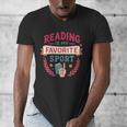 Reading Is My Favorite Sport Book Lover Keepsake For Women Men's V-Neck T-Shirt