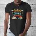 Reading Is My Favorite Sport Book Lover Men's V-Neck T-Shirt Reading Is My Favorite Sport Book Lover Men's V-Neck T-Shirt