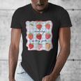 Reading Is My Jam Preppy Stawberry Bookworm Book Lover Nerd Men's V-Neck T-Shirt
