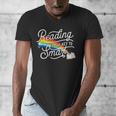 Reading Is The Key To Smart Book Lover Bookworm Reader Men's V-Neck T-Shirt